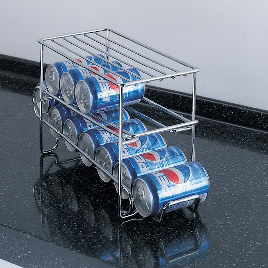 Organize It All 12 Can Organizer Rack in Chrome